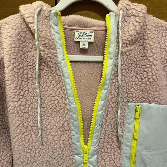 J. Crew Polartec® sherpa fleece half-zip hoodie Size Large - Picture 3 of 8